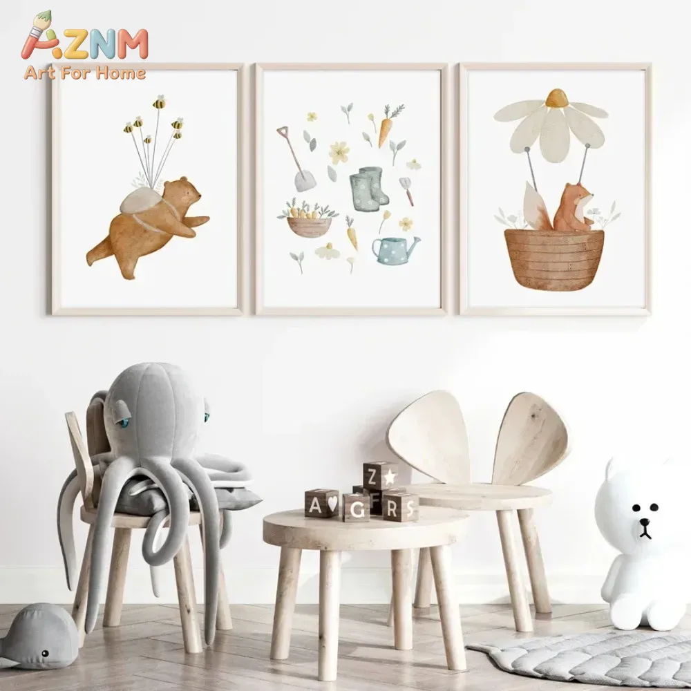 Baby Nursery Frames - AZNM – toile murale avec motif