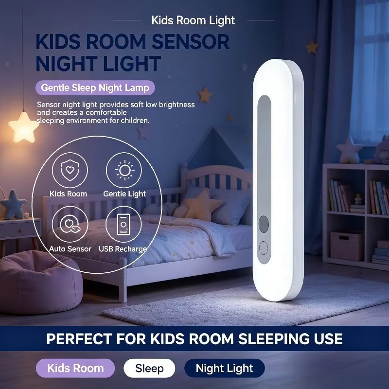 Baby Nursery Wall Lights - Lampe de chevet intelligente à capteur,