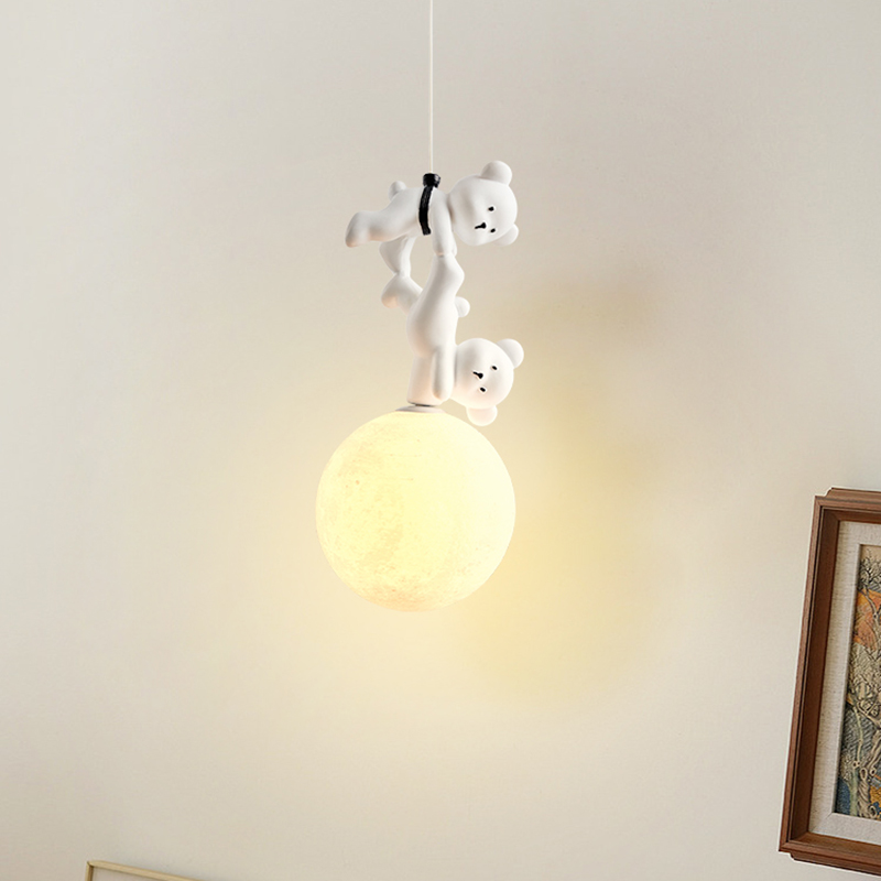 Baby Nursery Light Fixture - Lampe ours en résine de dessin