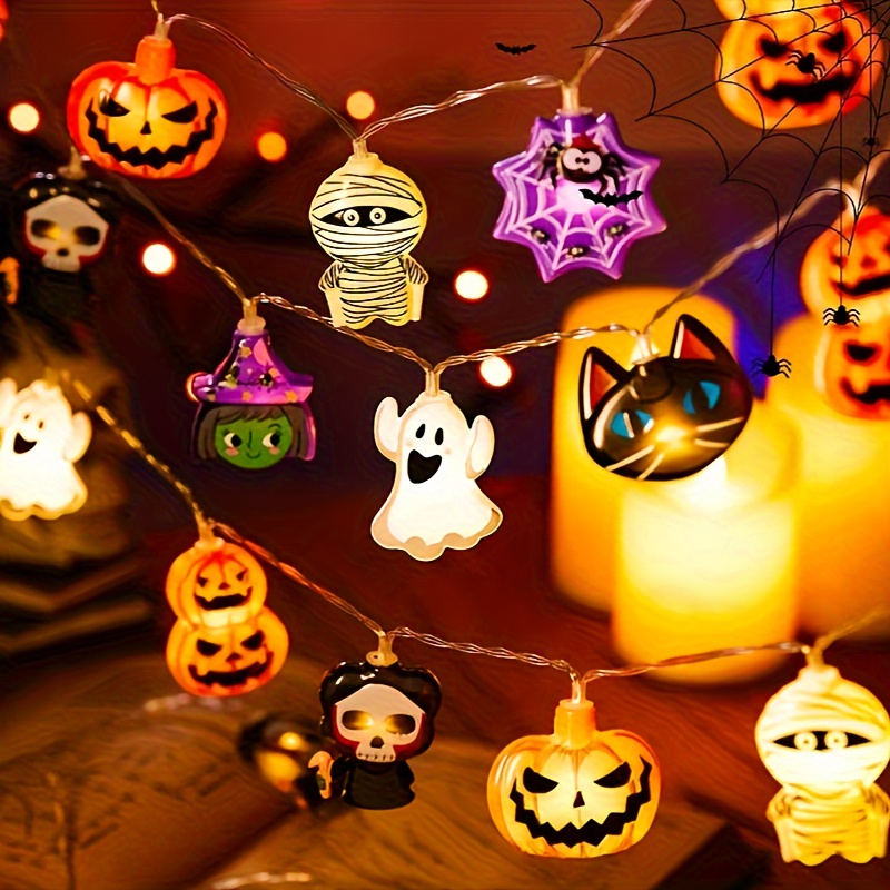 Baby Nursery Wall Lights - Guirlandes lumineuses décoratives LED d'Halloween, lumières