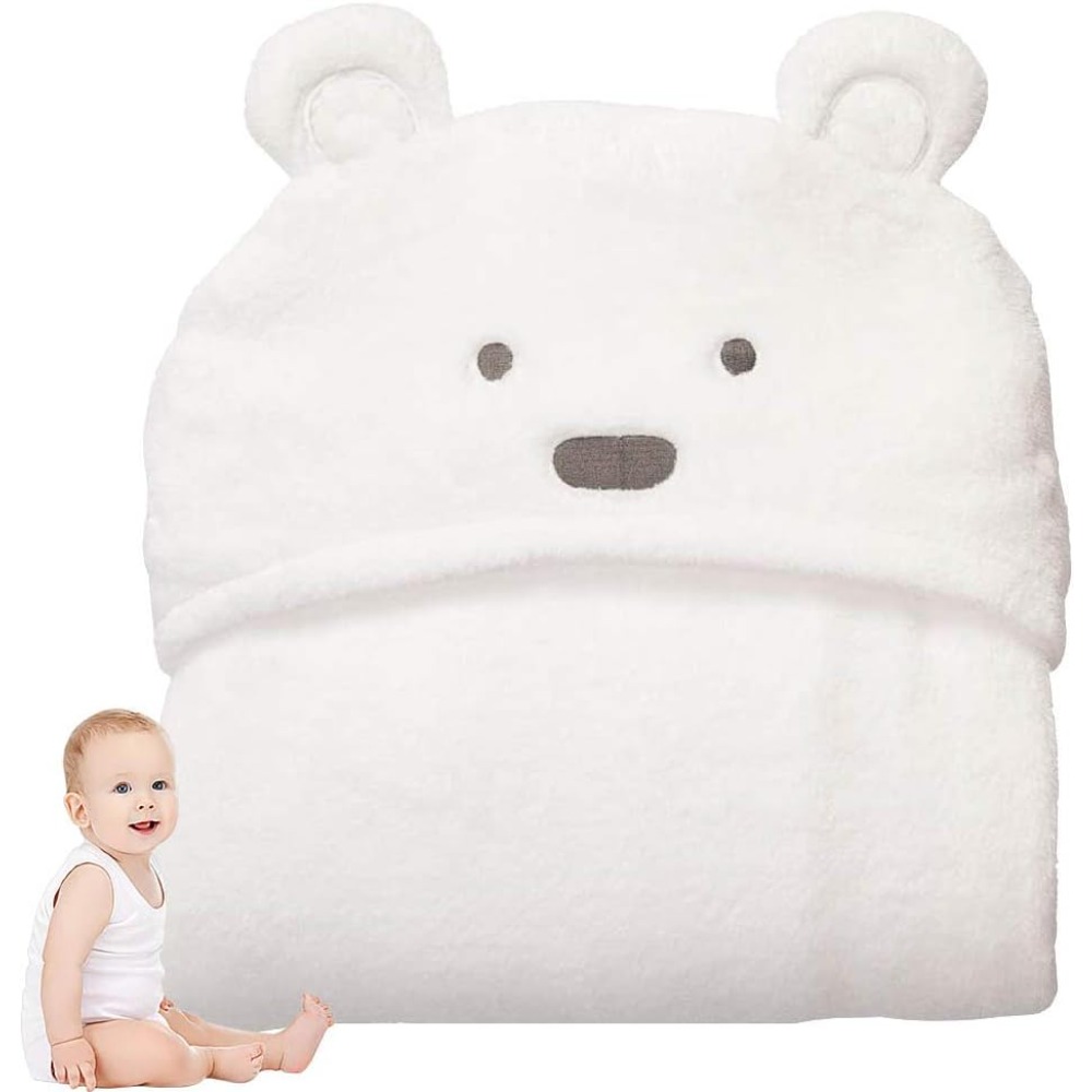 Baby Nursery Boy - Serviette à capuche ours mignon pour