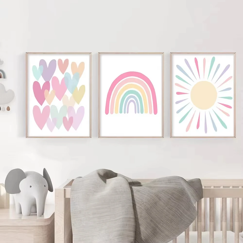 Baby Nursery Frames - (Sans cadre) Affiche Cœur de Dessin