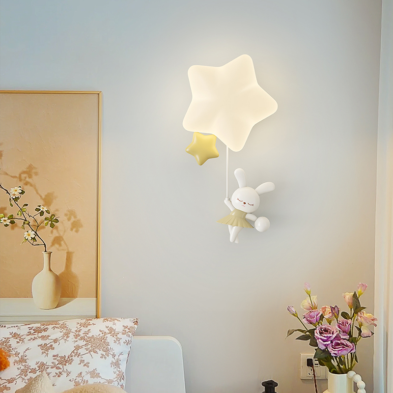 Baby Nursery Wall Lights - Applique Murale Romantique en Forme d'Étoile