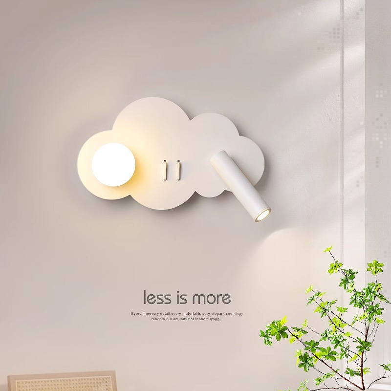 Baby Nursery Wall Lights - Lampe murale nuage avec interrupteur pour