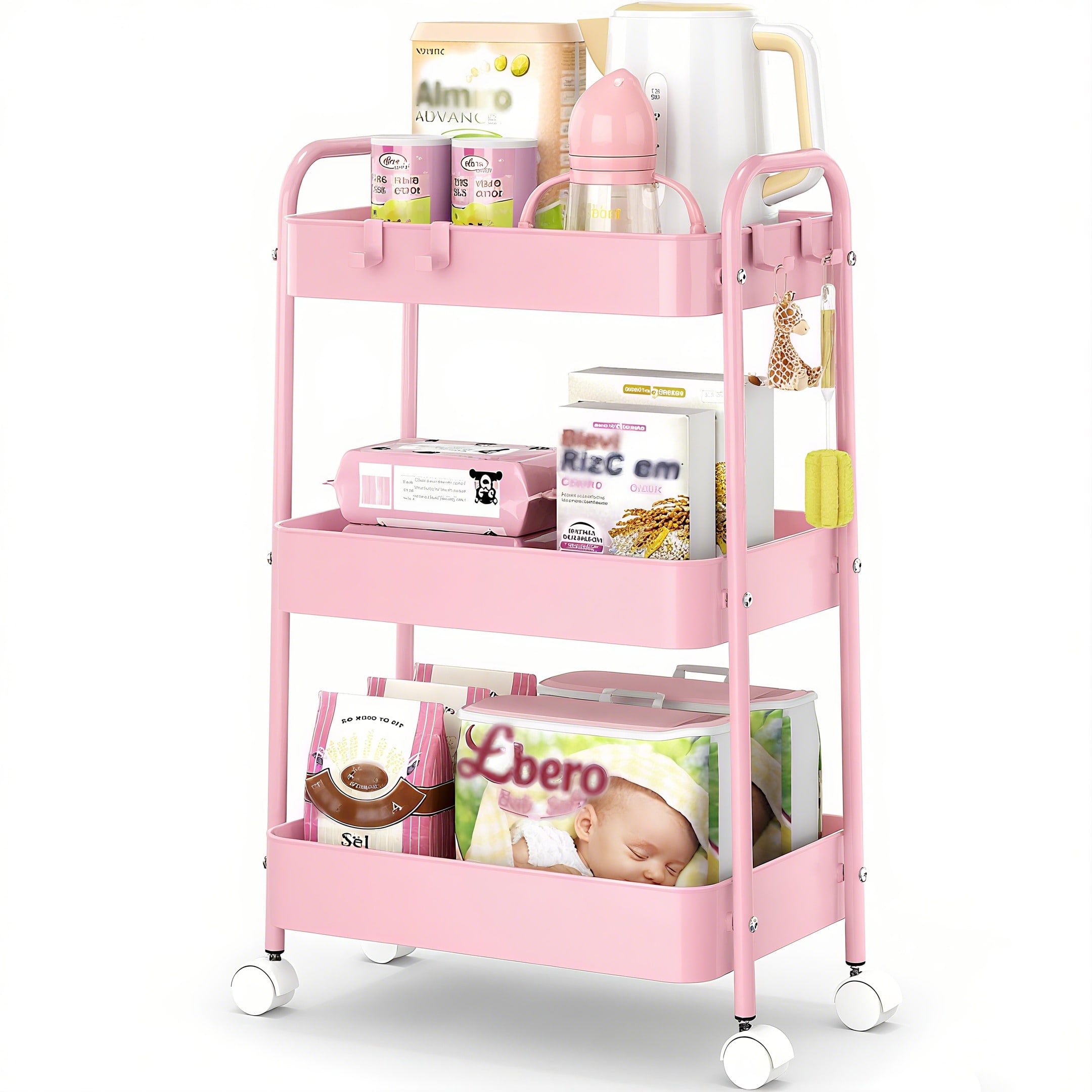 Chariot de rangement à 3 nivea - Baby Nursery Trolley avis et prix