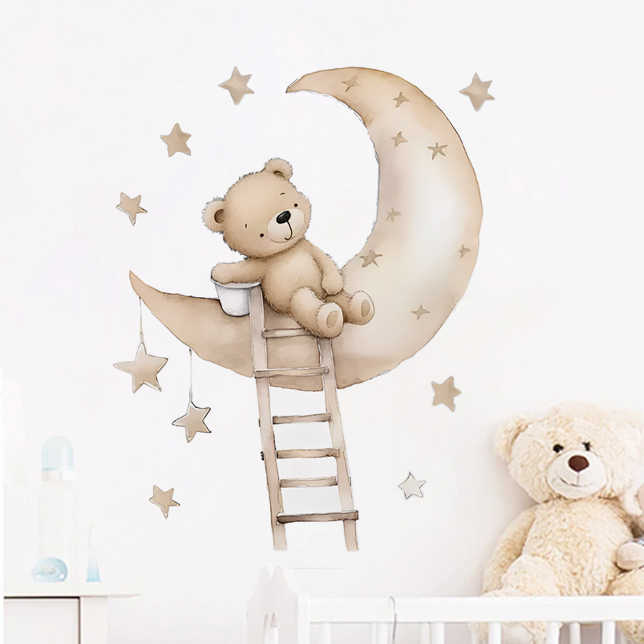 Autocollants muraux ours étoil - Baby Girl Nursery Quotes avis et prix