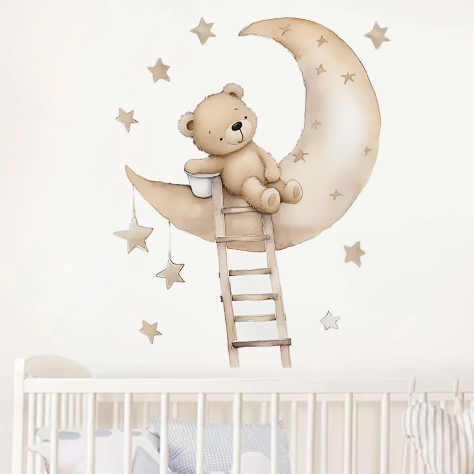 Autocollants muraux ours étoil - Baby Girl Nursery Quotes avis et prix