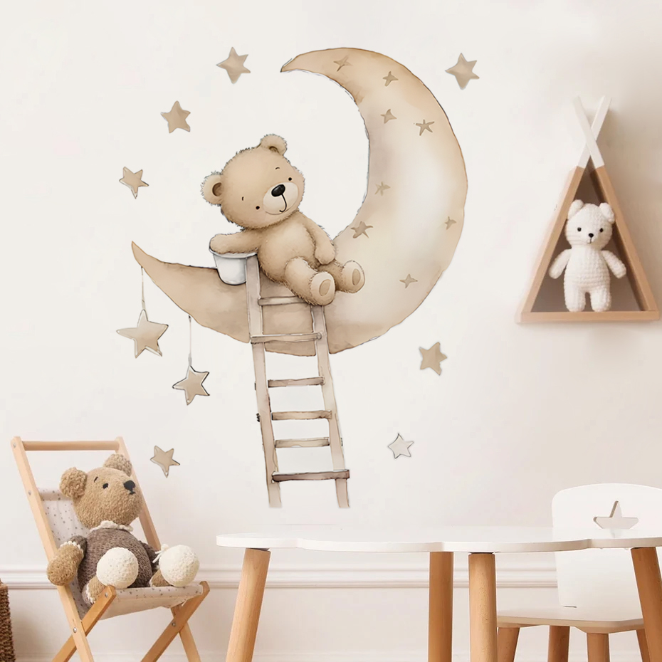 Autocollants muraux ours étoil - Baby Girl Nursery Quotes avis et prix