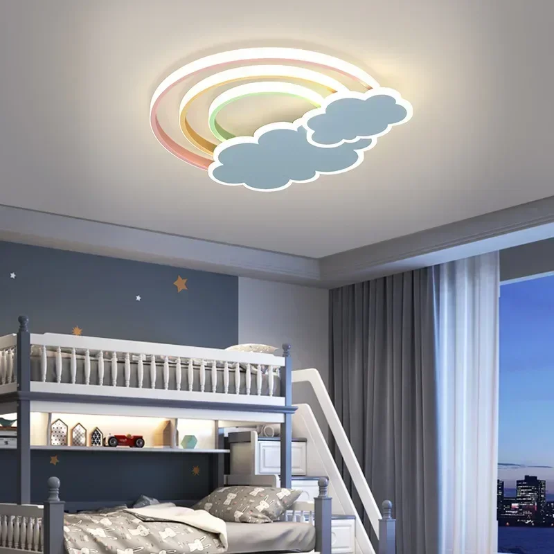 Plafonnier LED nuage arc-en-ci - Baby Nursery Light Fixture avis et prix