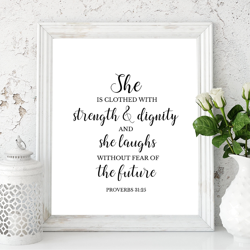 Toile d'art mural chrétien ave - Baby Girl Nursery Quotes avis et prix