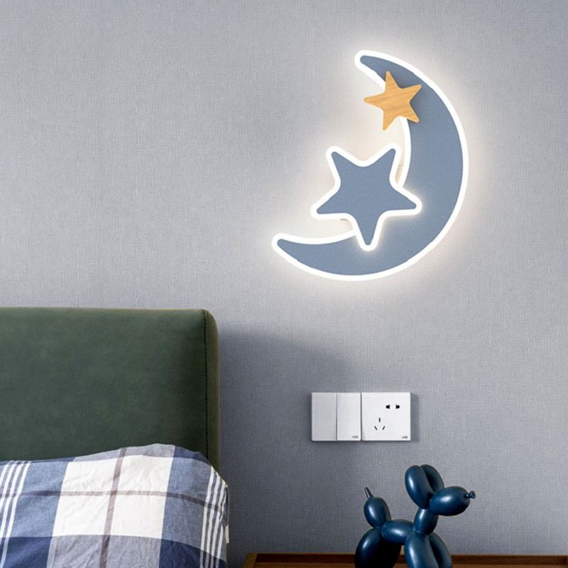 Dessin animé LED fusée appliqu - Baby Nursery Wall Lights avis et prix